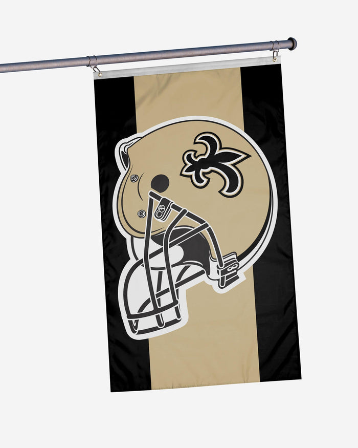 New Orleans Saints Helmet Horizontal Flag FOCO - FOCO.com