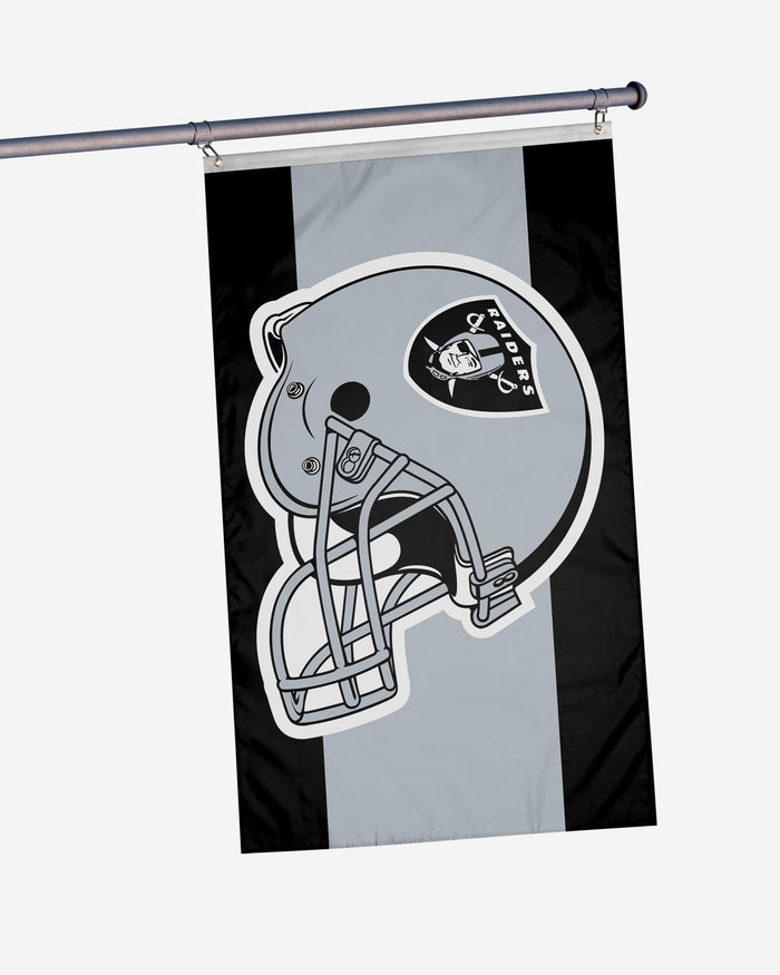 Las Vegas Raiders Helmet Horizontal Flag FOCO - FOCO.com