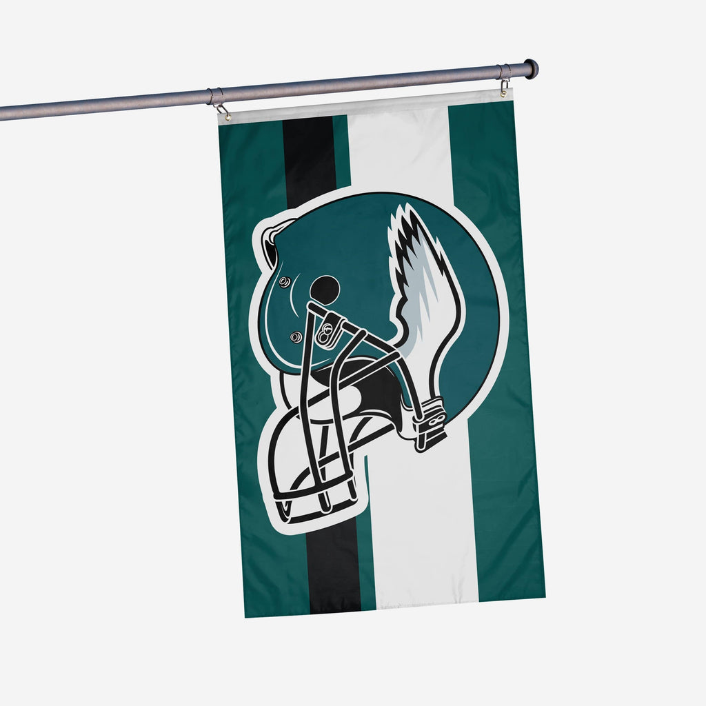 Philadelphia Eagles Helmet Horizontal Flag FOCO - FOCO.com