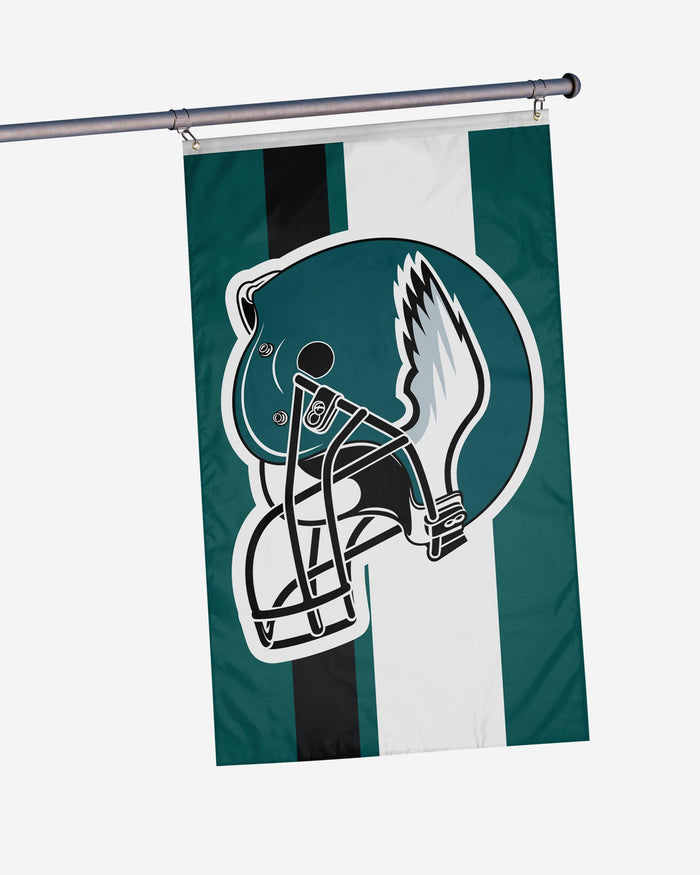 Philadelphia Eagles Helmet Horizontal Flag FOCO - FOCO.com