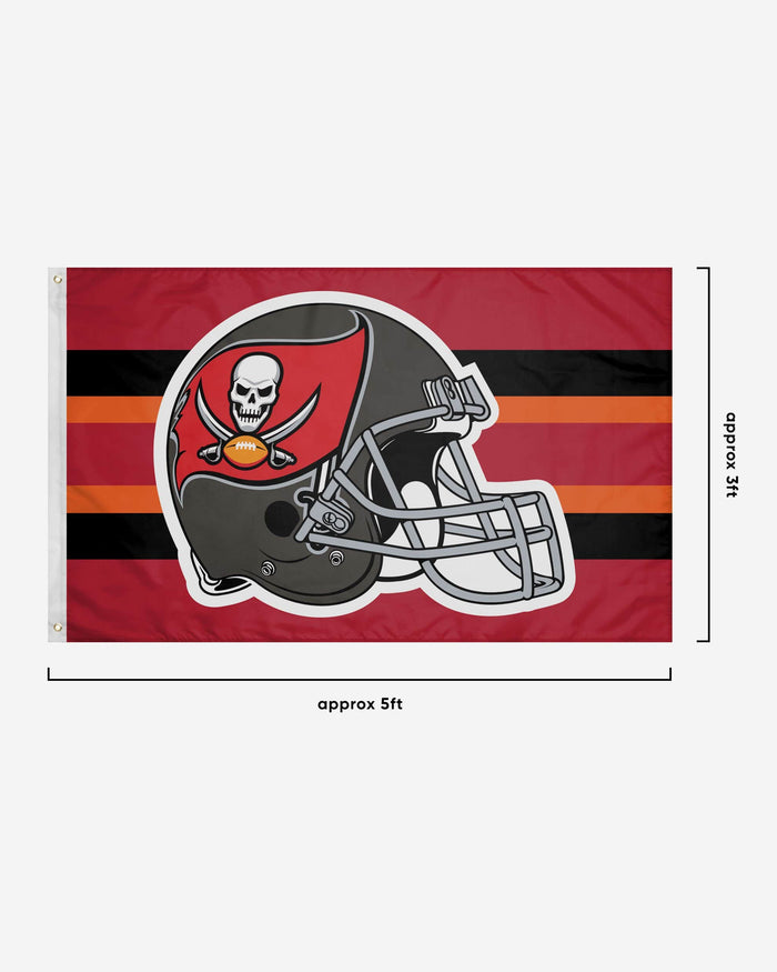 Tampa Bay Buccaneers Helmet Horizontal Flag FOCO - FOCO.com