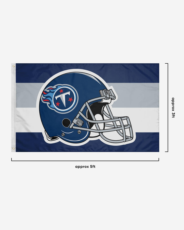 Tennessee Titans Helmet Horizontal Flag FOCO - FOCO.com