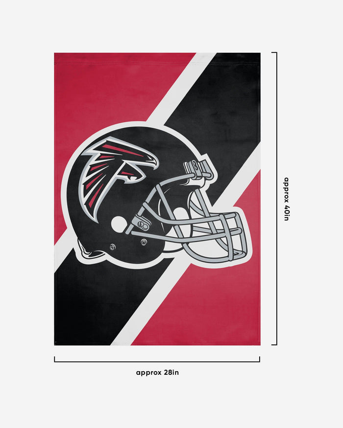 Atlanta Falcons Helmet Vertical Flag FOCO - FOCO.com