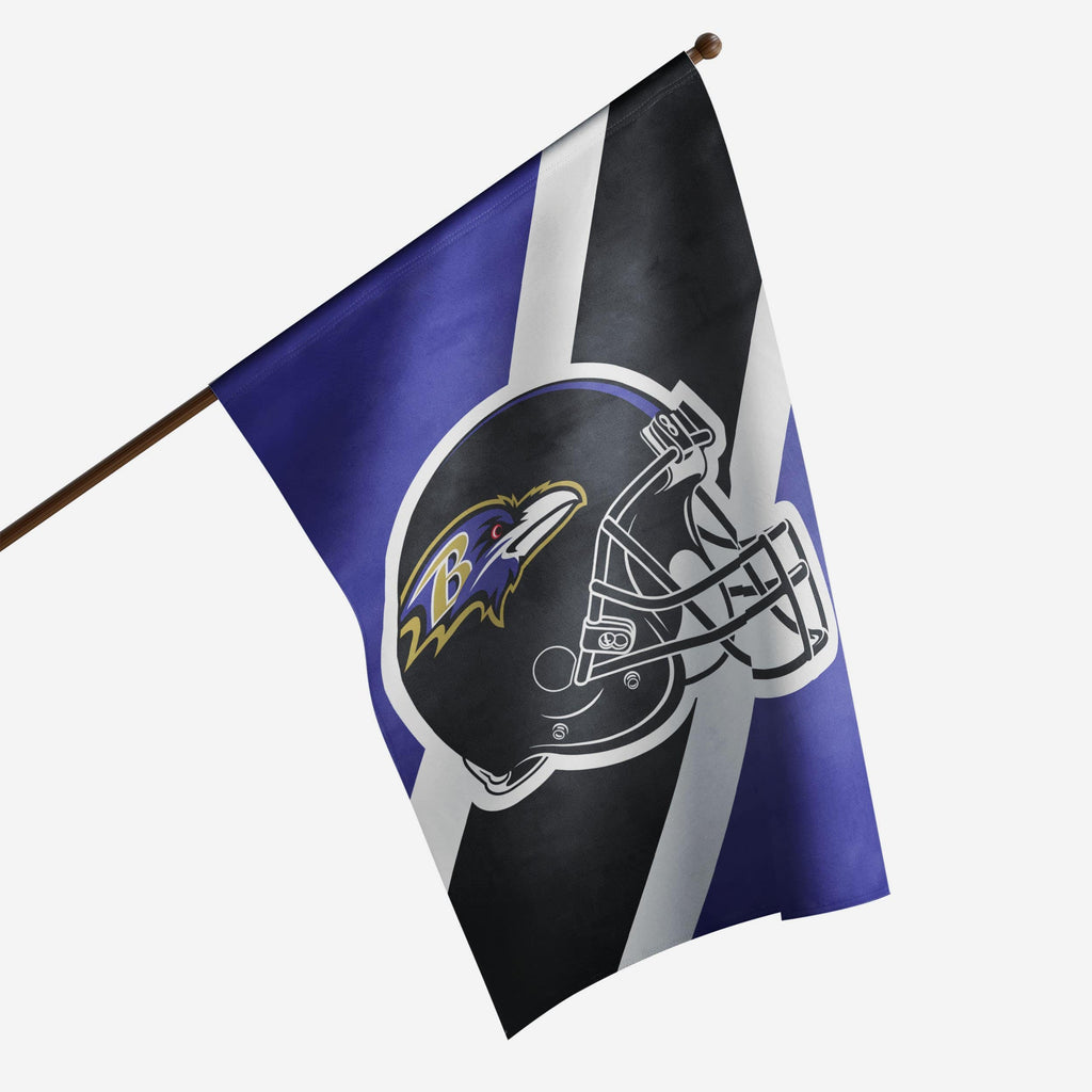 Baltimore Ravens Helmet Vertical Flag FOCO - FOCO.com