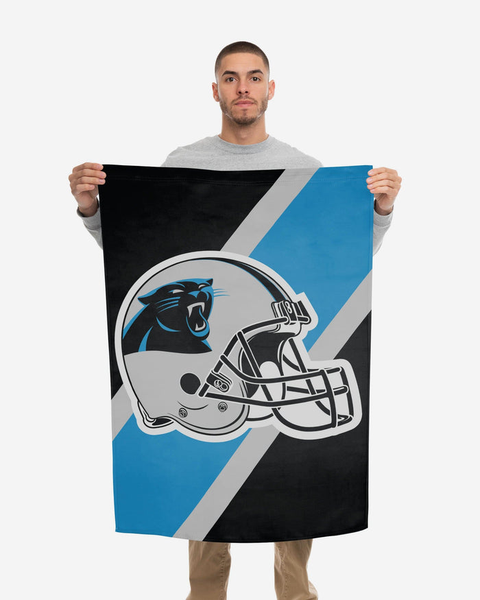 Carolina Panthers Helmet Vertical Flag FOCO - FOCO.com