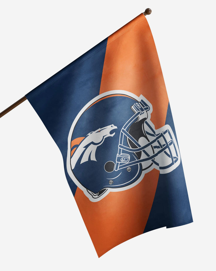 Denver Broncos Helmet Vertical Flag FOCO - FOCO.com