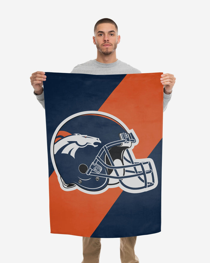 Denver Broncos Helmet Vertical Flag FOCO - FOCO.com