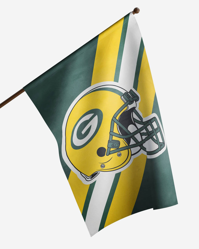 Green Bay Packers Helmet Vertical Flag FOCO - FOCO.com