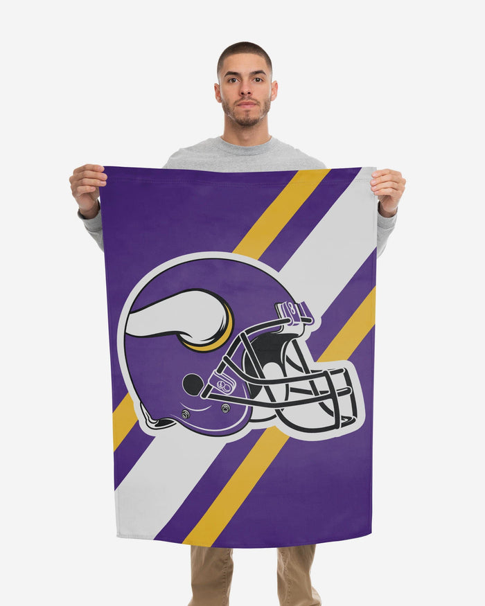 Minnesota Vikings Helmet Vertical Flag FOCO - FOCO.com