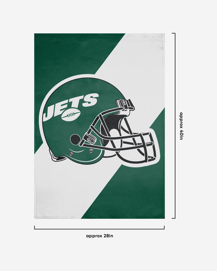 New York Jets Helmet Vertical Flag FOCO - FOCO.com