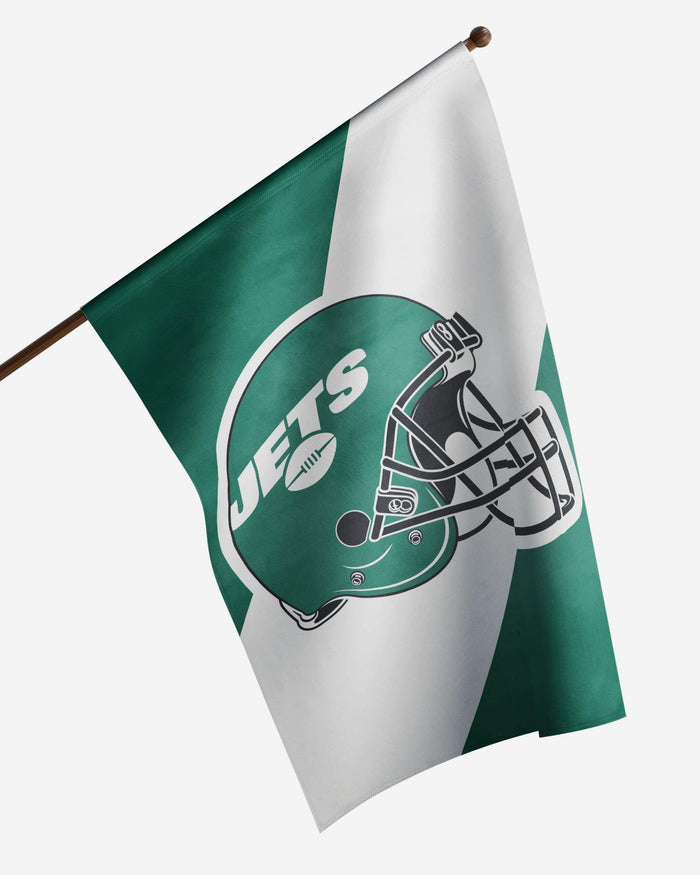 New York Jets Helmet Vertical Flag FOCO - FOCO.com