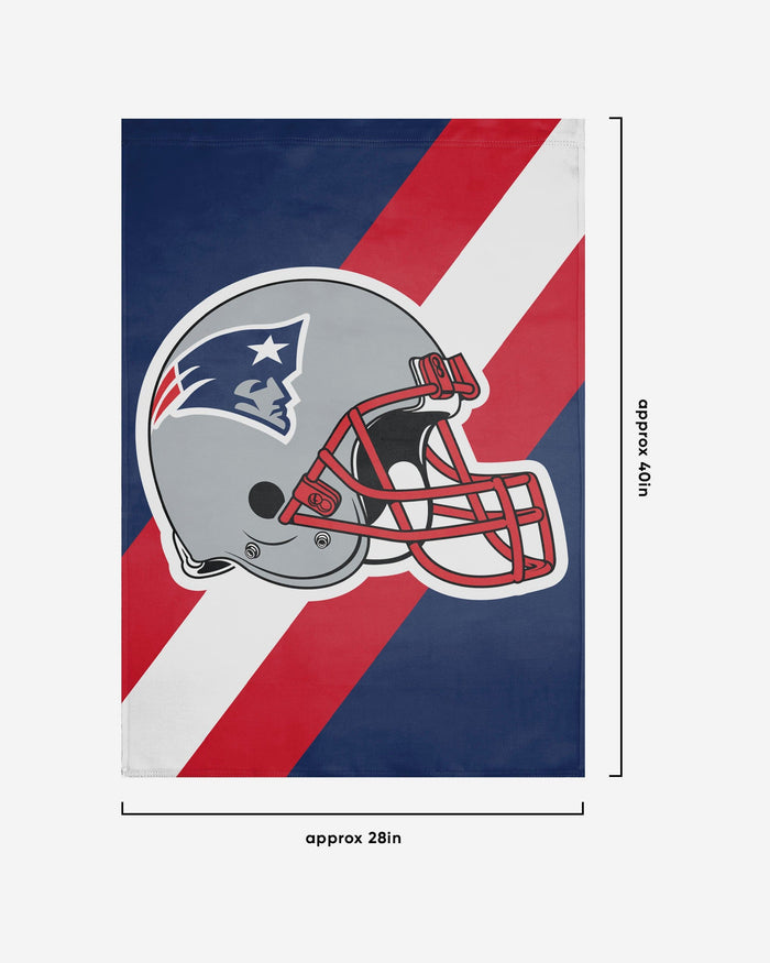 New England Patriots Helmet Vertical Flag FOCO - FOCO.com