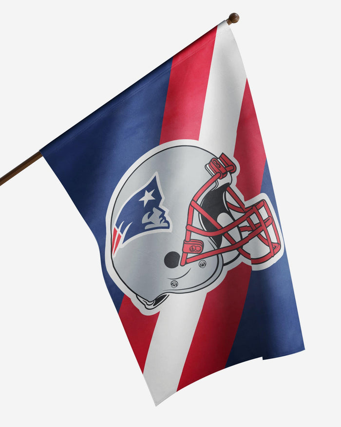 New England Patriots Helmet Vertical Flag FOCO - FOCO.com