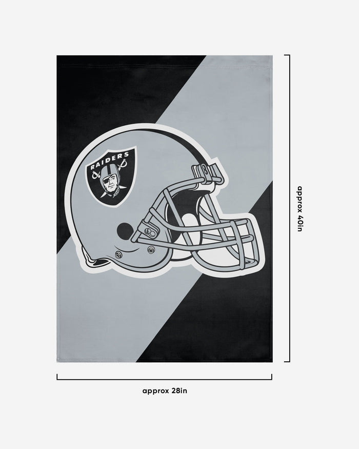 Las Vegas Raiders Helmet Vertical Flag FOCO - FOCO.com