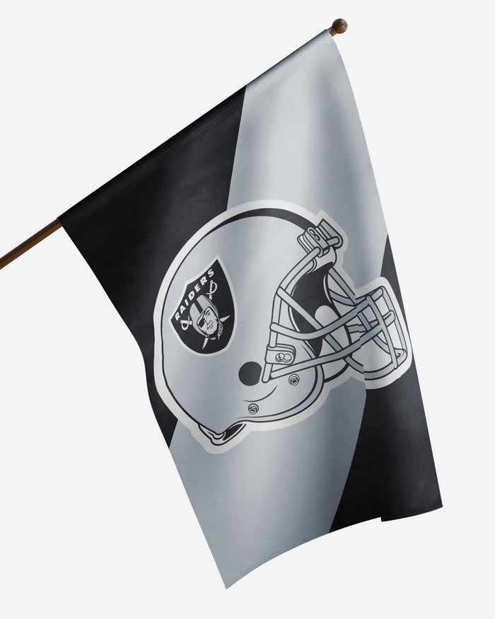 Las Vegas Raiders Helmet Vertical Flag FOCO - FOCO.com