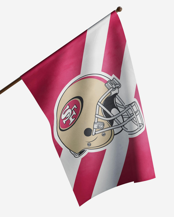 San Francisco 49ers Helmet Vertical Flag FOCO - FOCO.com