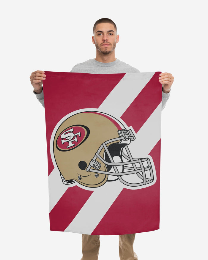 San Francisco 49ers Helmet Vertical Flag FOCO - FOCO.com