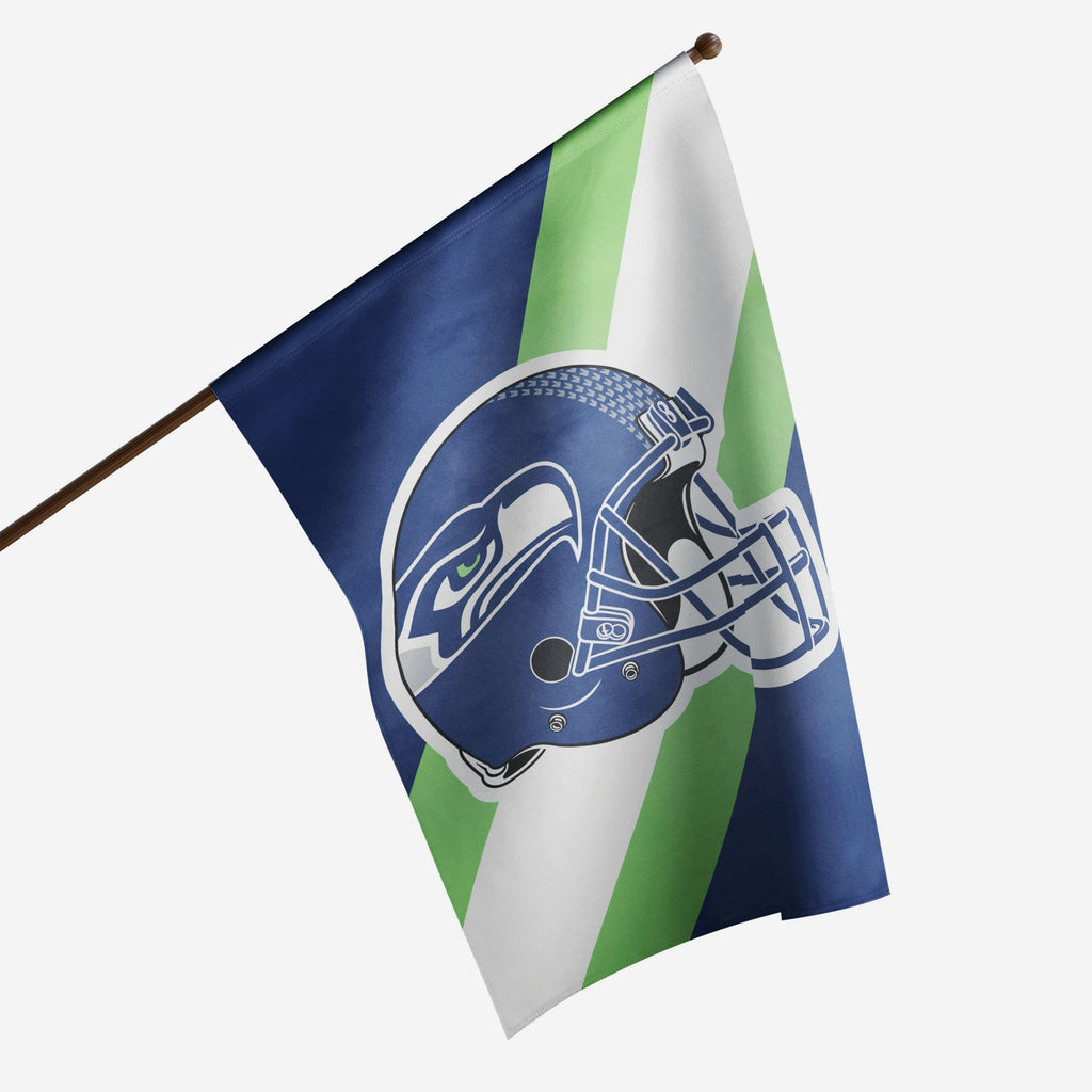 Seattle Seahawks Helmet Vertical Flag FOCO - FOCO.com