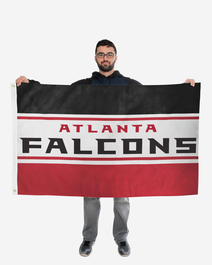 Atlanta Falcons Horizontal Flag FOCO - FOCO.com