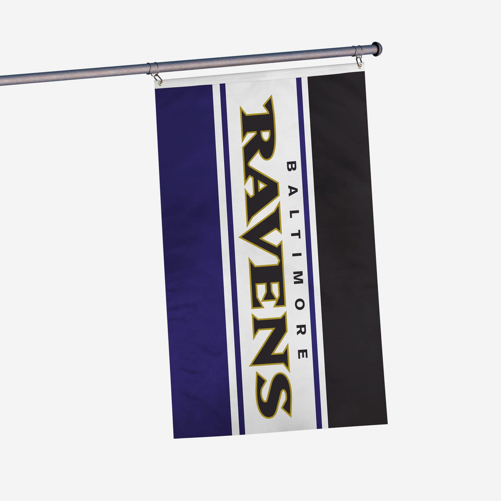 Baltimore Ravens Horizontal Flag FOCO - FOCO.com