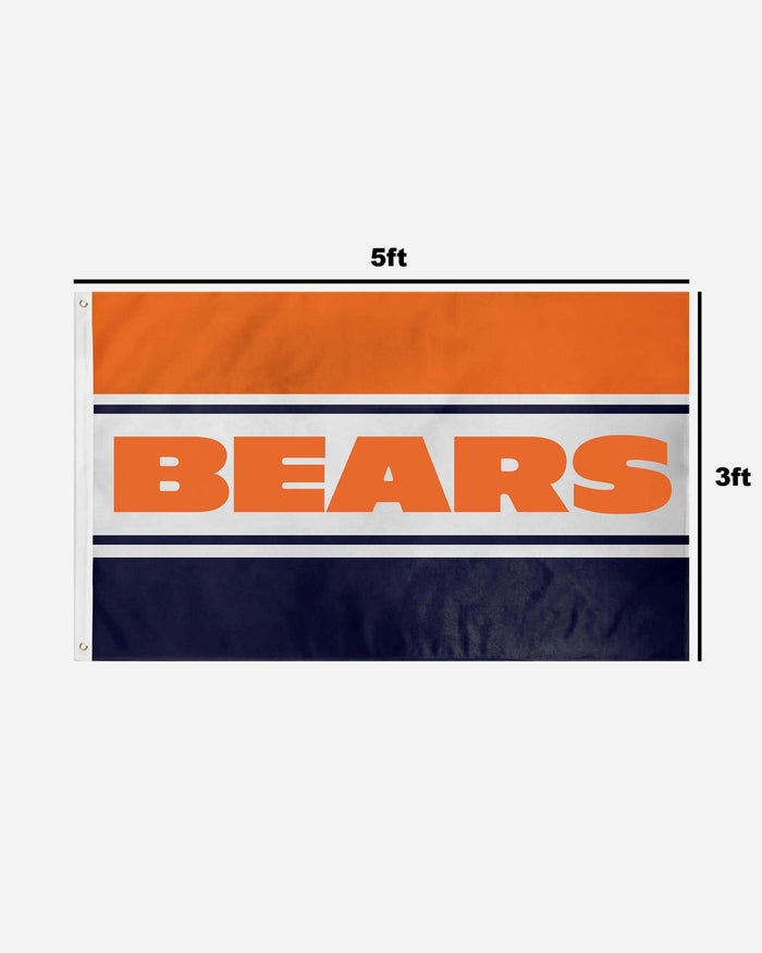 Chicago Bears Horizontal Flag FOCO - FOCO.com