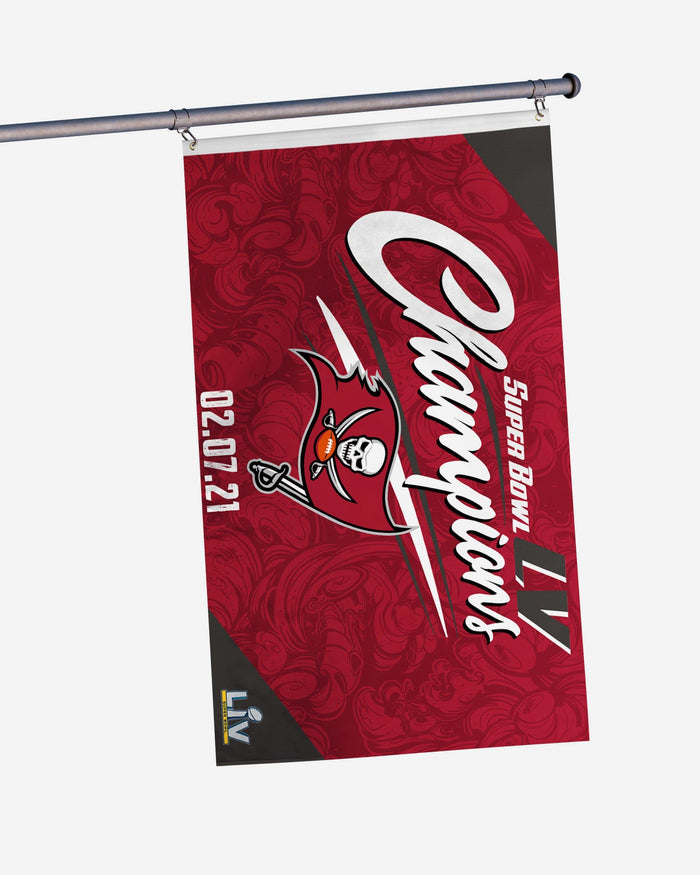 Tampa Bay Buccaneers Super Bowl LV Champions Horizontal Flag FOCO - FOCO.com