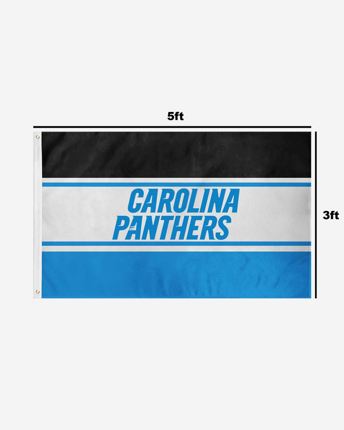 Carolina Panthers Horizontal Flag FOCO - FOCO.com