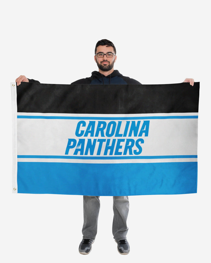 Carolina Panthers Horizontal Flag FOCO - FOCO.com