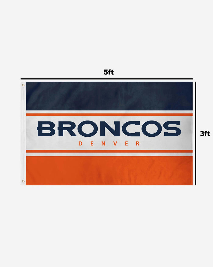 Denver Broncos Horizontal Flag FOCO - FOCO.com