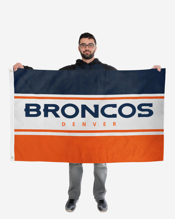 Denver Broncos Horizontal Flag FOCO - FOCO.com