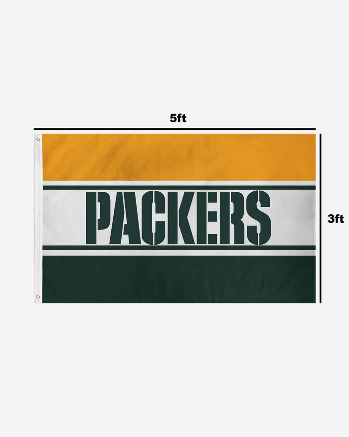 Green Bay Packers Horizontal Flag FOCO - FOCO.com