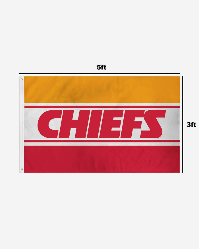 Kansas City Chiefs Horizontal Flag FOCO - FOCO.com