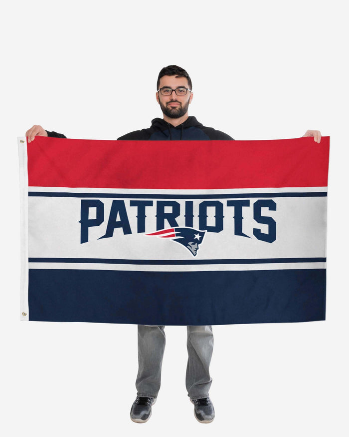 New England Patriots Horizontal Flag FOCO - FOCO.com