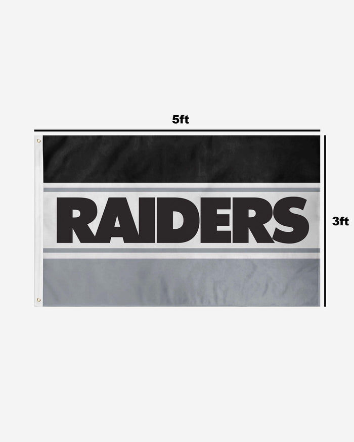 Las Vegas Raiders Horizontal Flag FOCO - FOCO.com