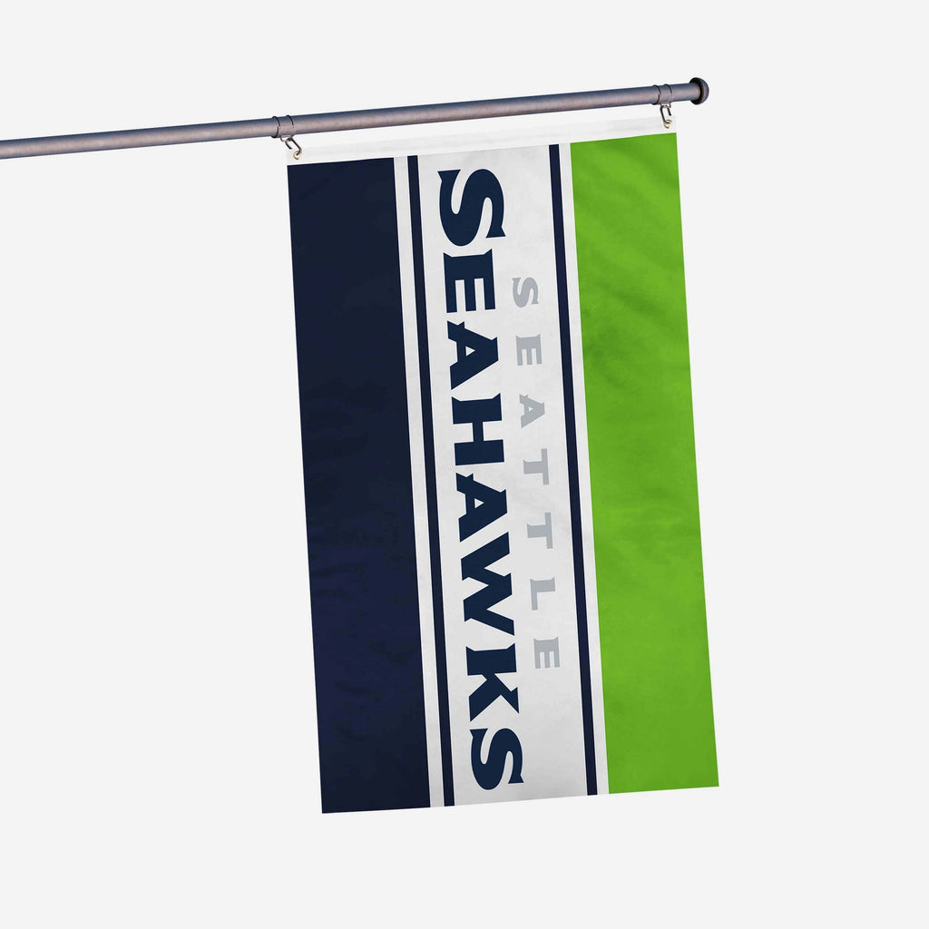 Seattle Seahawks Horizontal Flag FOCO - FOCO.com