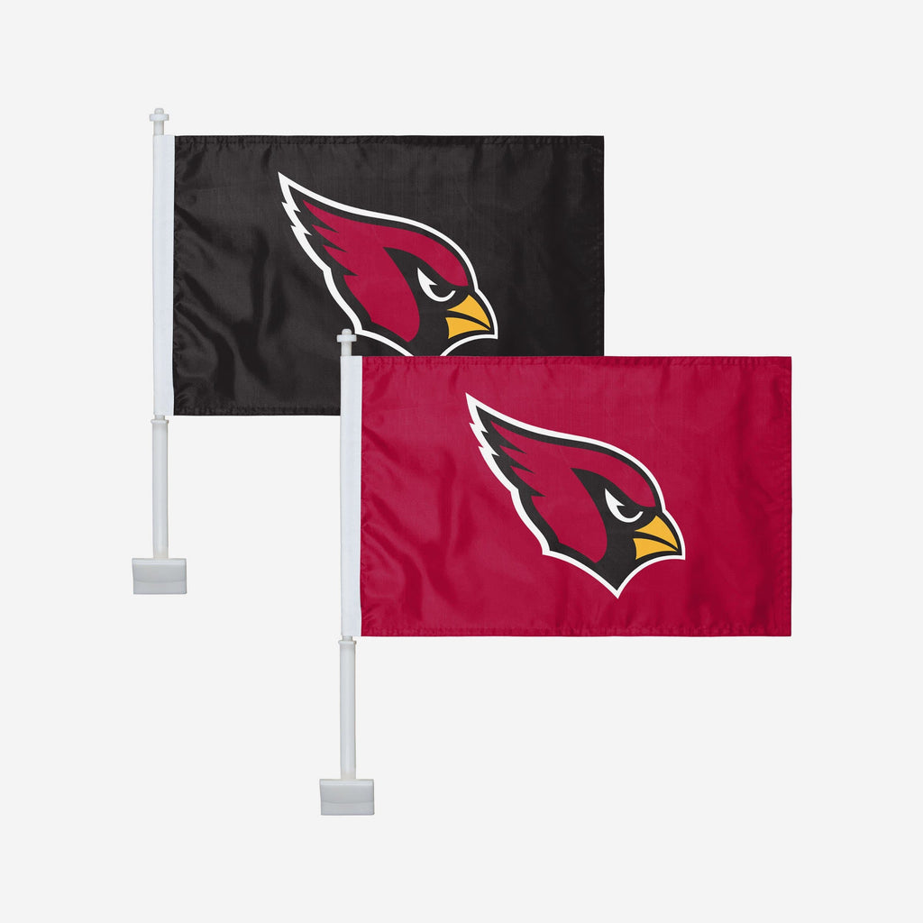 Arizona Cardinals 2 Pack Solid Car Flag FOCO - FOCO.com