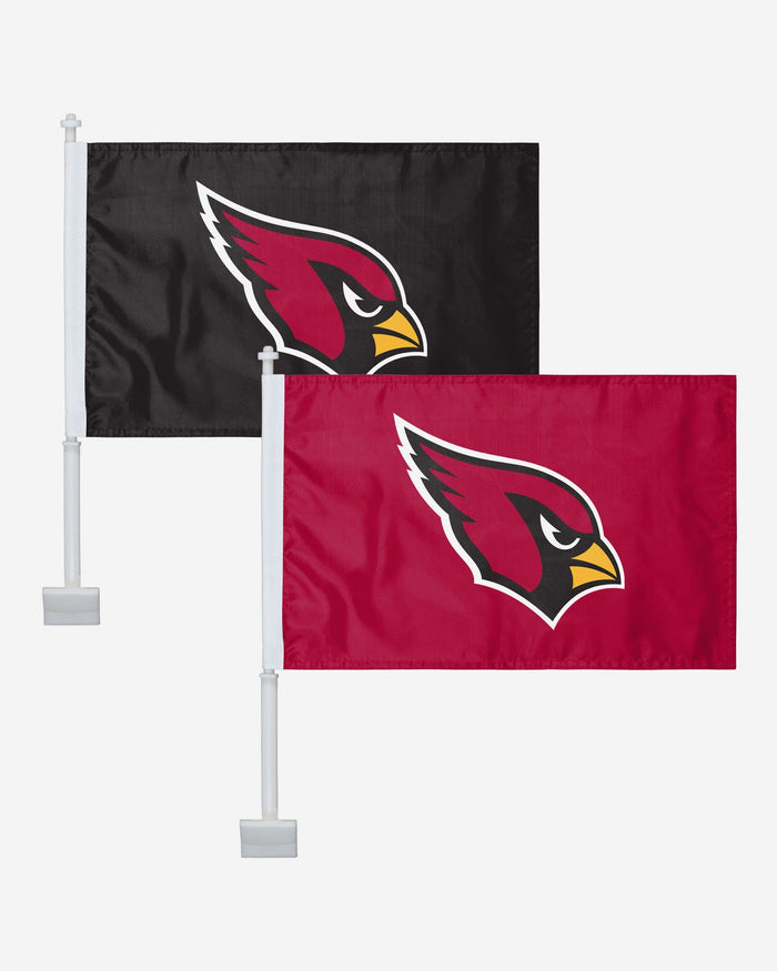 Arizona Cardinals 2 Pack Solid Car Flag FOCO - FOCO.com