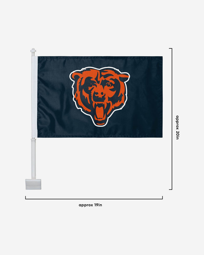 Chicago Bears 2 Pack Solid Car Flag FOCO - FOCO.com