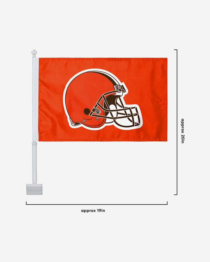 Cleveland Browns 2 Pack Solid Car Flag FOCO - FOCO.com