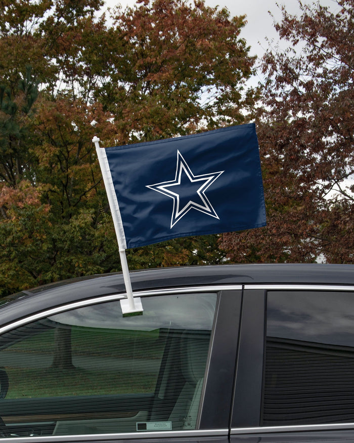 Dallas Cowboys 2 Pack Solid Car Flag FOCO - FOCO.com