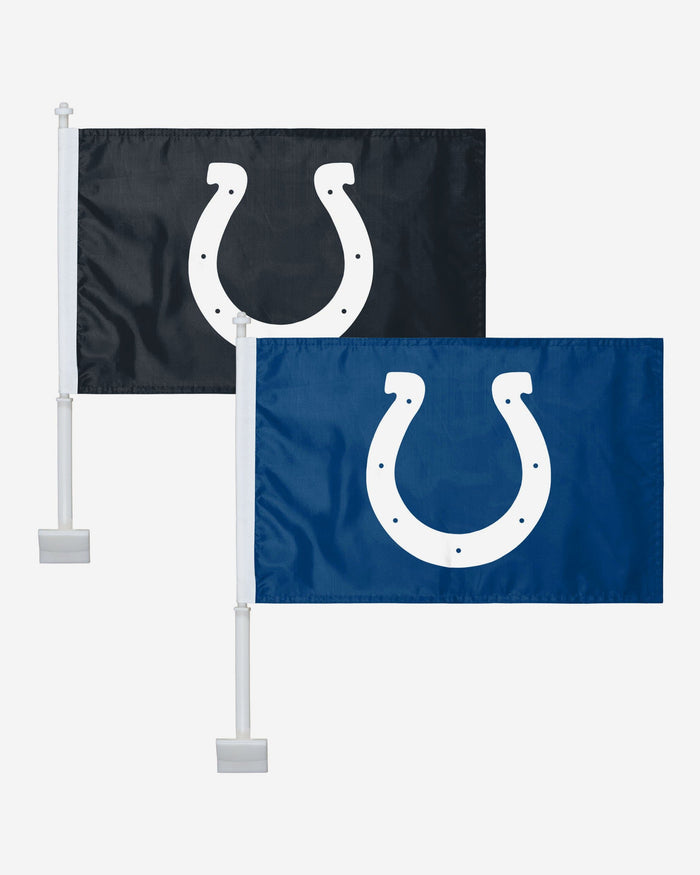 Indianapolis Colts 2 Pack Solid Car Flag FOCO - FOCO.com