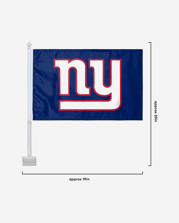 New York Giants 2 Pack Solid Car Flag FOCO - FOCO.com