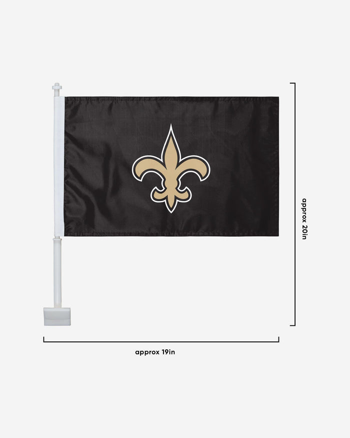 New Orleans Saints 2 Pack Solid Car Flag FOCO - FOCO.com