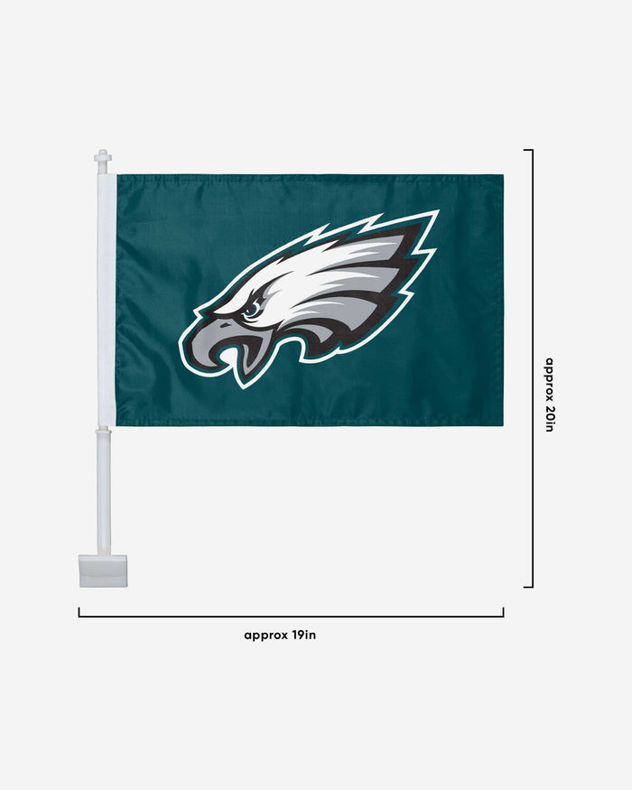 Philadelphia Eagles 2 Pack Solid Car Flag FOCO - FOCO.com