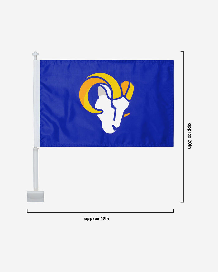 Los Angeles Rams 2 Pack Solid Car Flag FOCO - FOCO.com