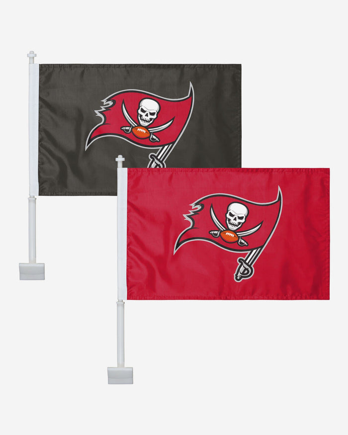 Tampa Bay Buccaneers 2 Pack Solid Car Flag FOCO - FOCO.com