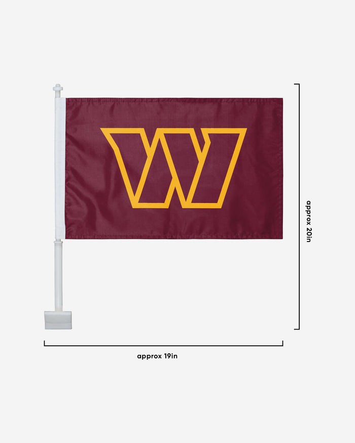 Washington Commanders 2 Pack Solid Car Flag FOCO - FOCO.com