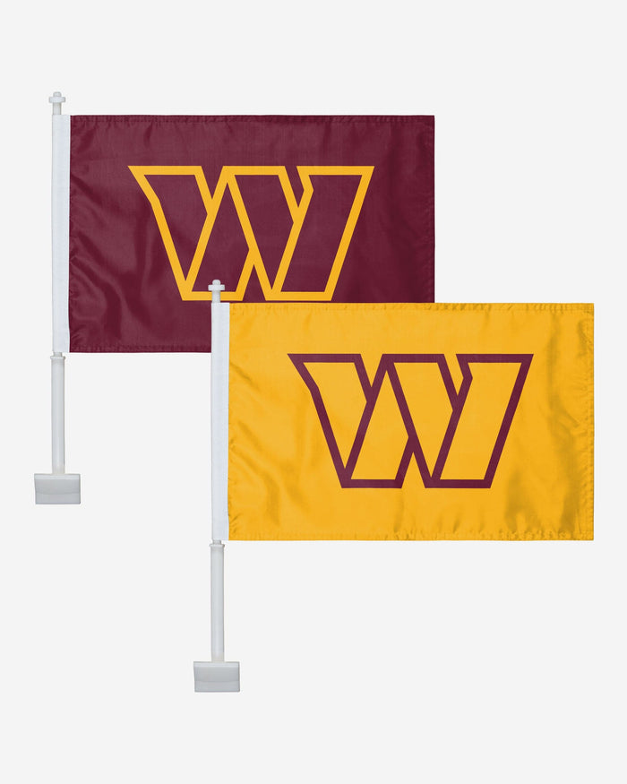 Washington Commanders 2 Pack Solid Car Flag FOCO - FOCO.com