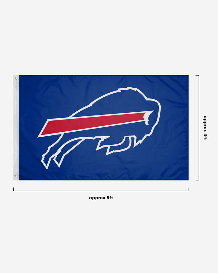 Buffalo Bills Solid Horizontal Flag FOCO - FOCO.com