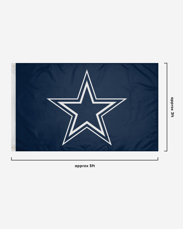 Dallas Cowboys Solid Horizontal Flag FOCO - FOCO.com